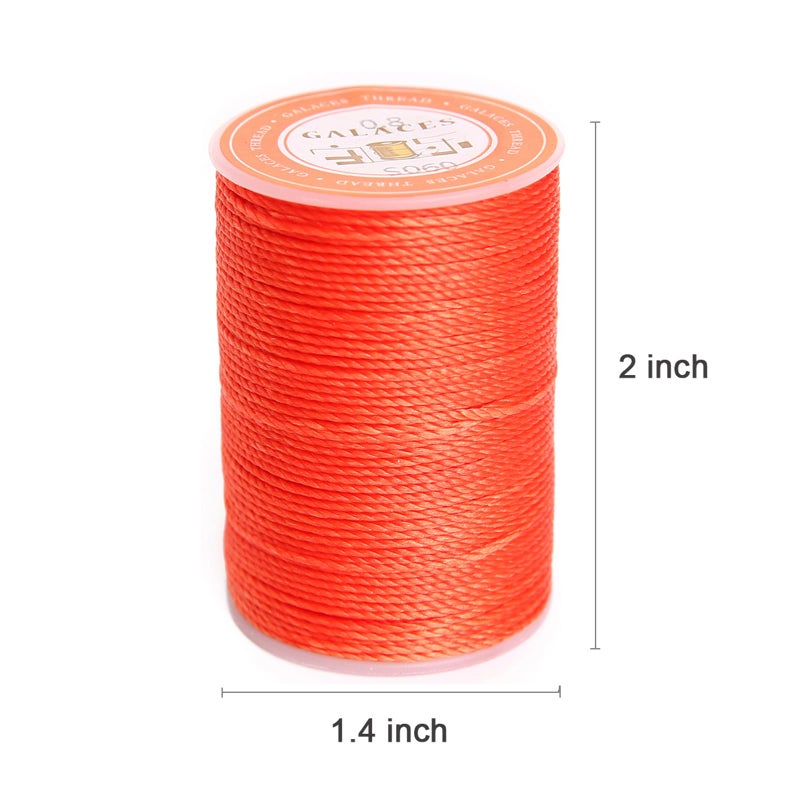 FANDOL Waxed Polyester Cord Wax-Coated Strings Waterproof Round Wax Coated Thread for Braided Bracelets DIY Accessories or Leather Sewing (Series 1) - Image 3